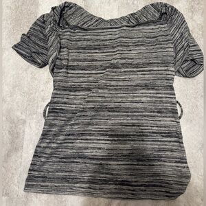 3sixteen Charcoal Striped Blouse